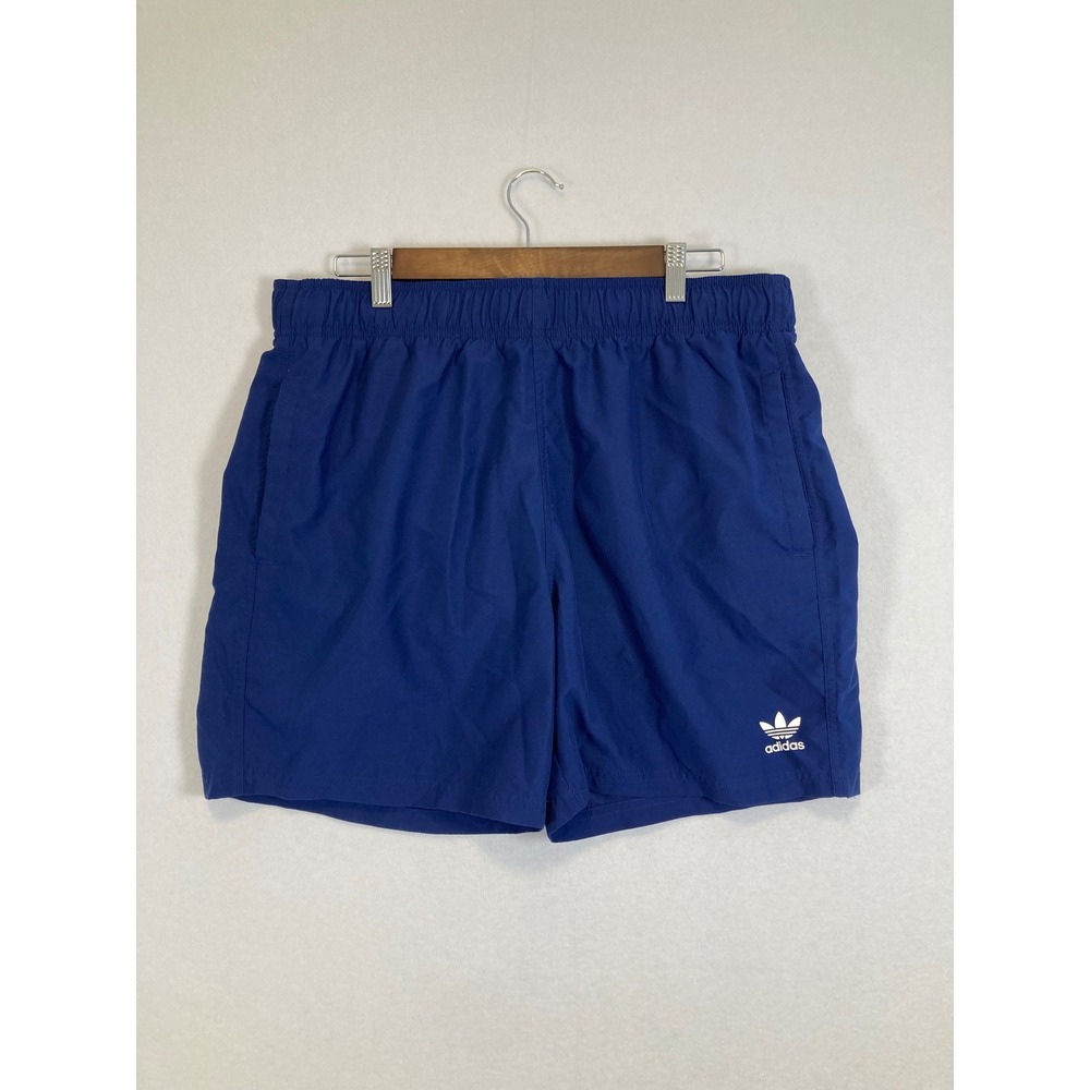Adidas Swim Shorts Mens XL Blue Trefoil Logo Primegreen Mesh Lined Trunks
